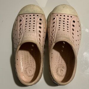 Native Light Pink Perforated Slip-Ons